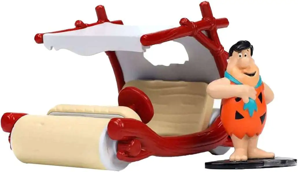 The Flinststones Hanna-Barbera Fred Flintstone & Flintmobile Diecast Vehicle & Mini Figure