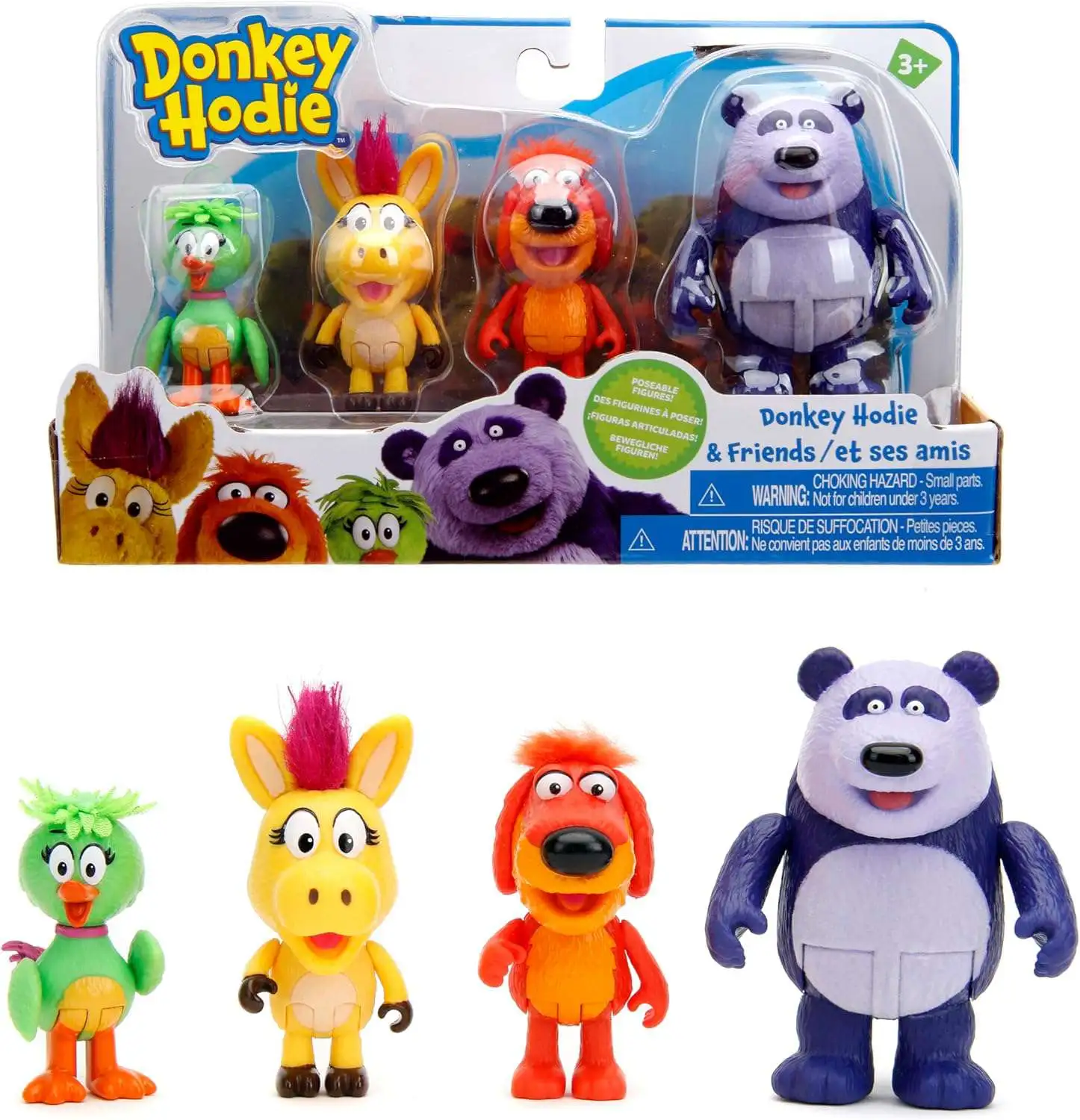 Donkey Hodie Donkey Hodie, Bob Dog, Duck Duck Purple Panda Figure