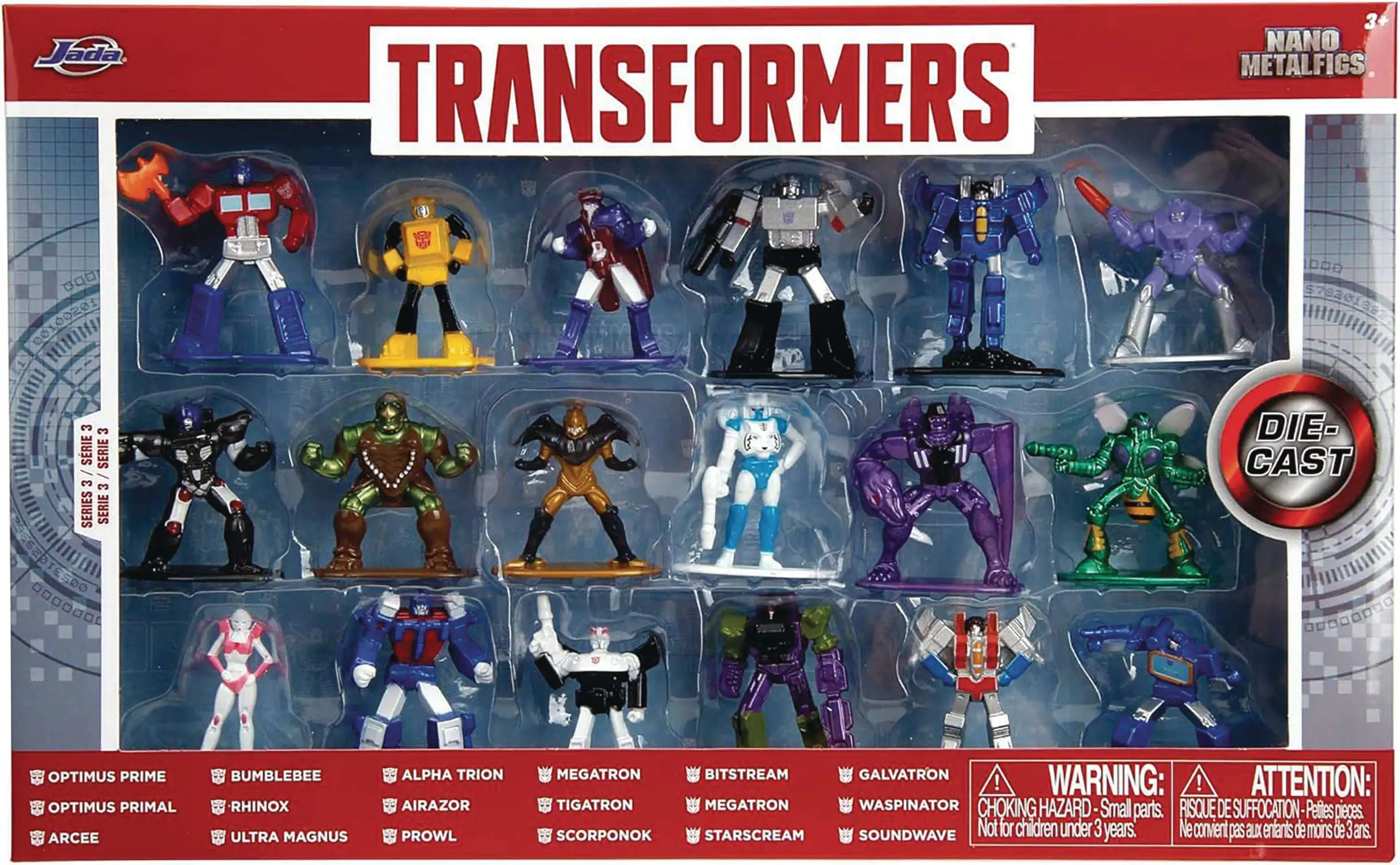 Nano Metalfigs Wave 3 Transformers 1.6-Inch 1.6" Diecast Figure 18-Pack (Pre-Order ships January)