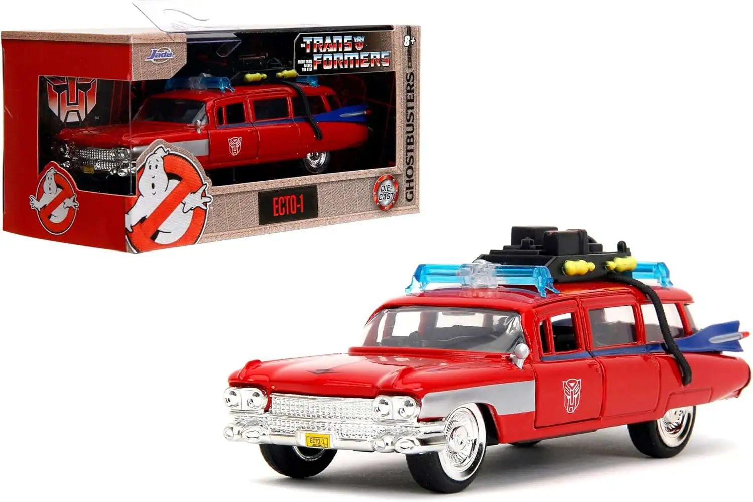 Ghostbusters X Transformers Hollywood Rides Ecto-1 Diecast Car