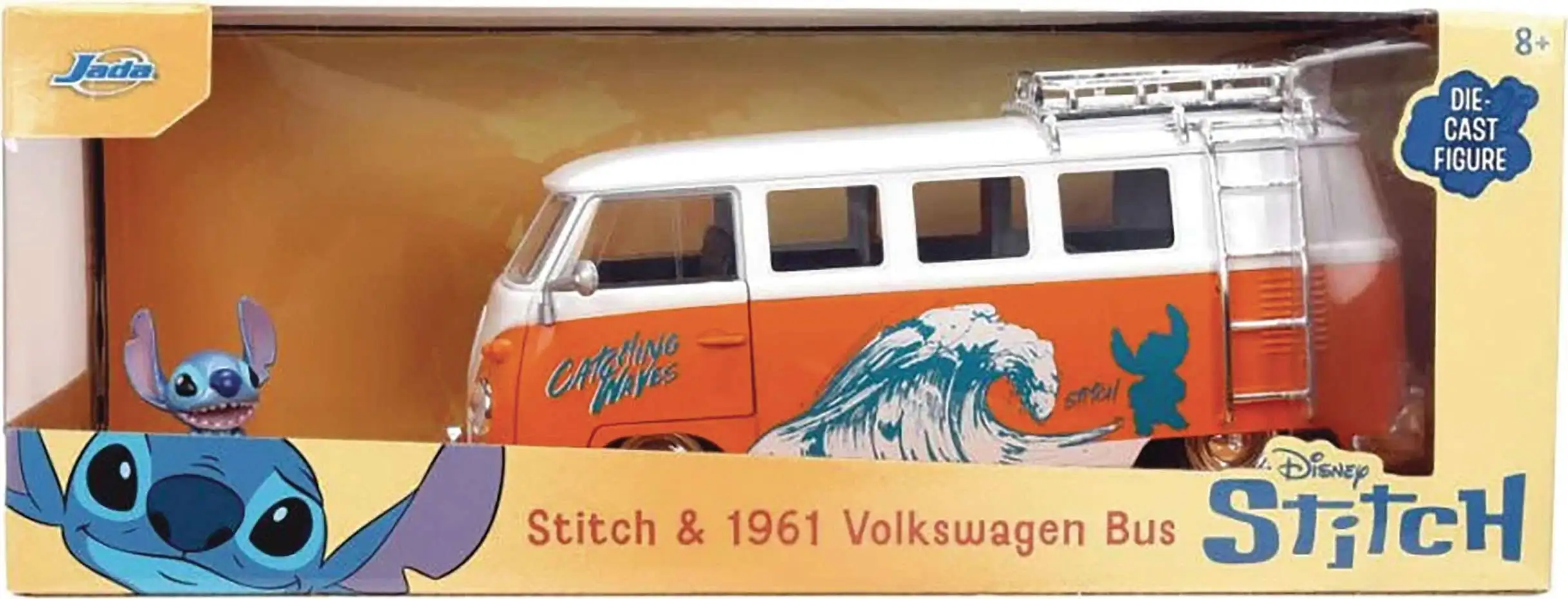Disney Lilo & Stitch Stitch & 1961 Volkswagen Bus Diecast Vehicle & Figure (Pre-Order ships January)