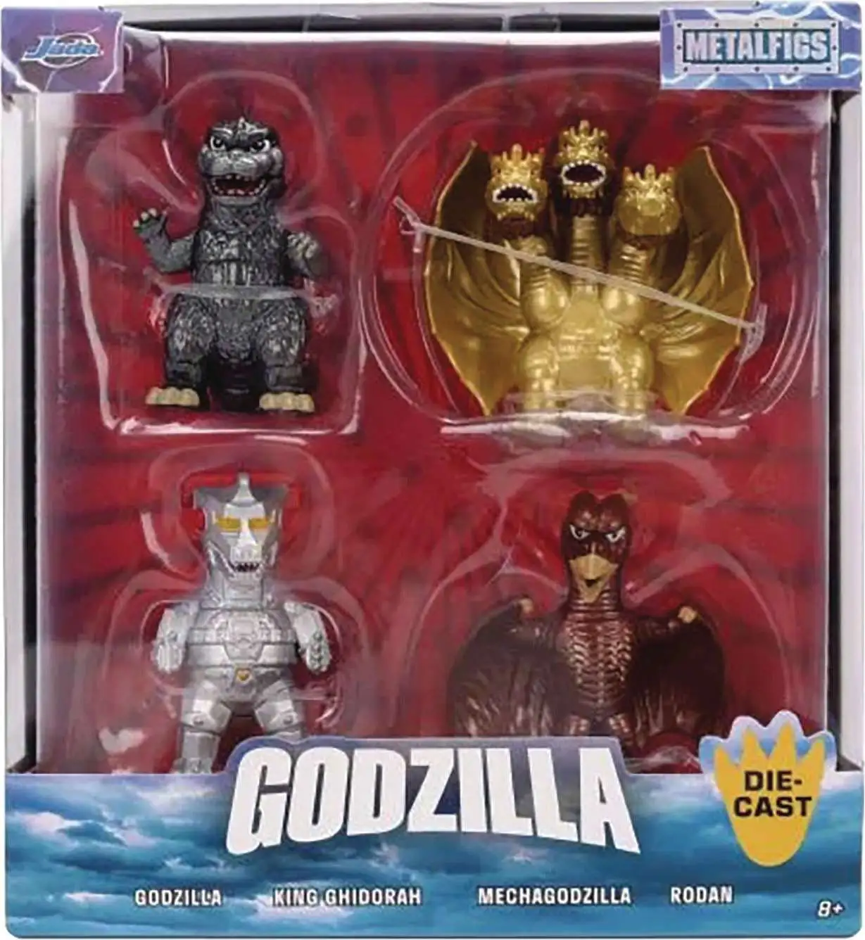 Godzilla x Kong The New Empire MetalFigs Godzilla, Mechagodzilla, Rodan & King Ghidorah 2.5-Inch Diecast Figure 4-Pack (Pre-Order ships March)
