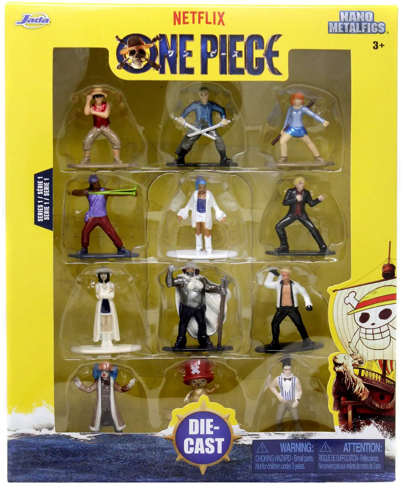 One Piece Die Cast Figure 12-Pack