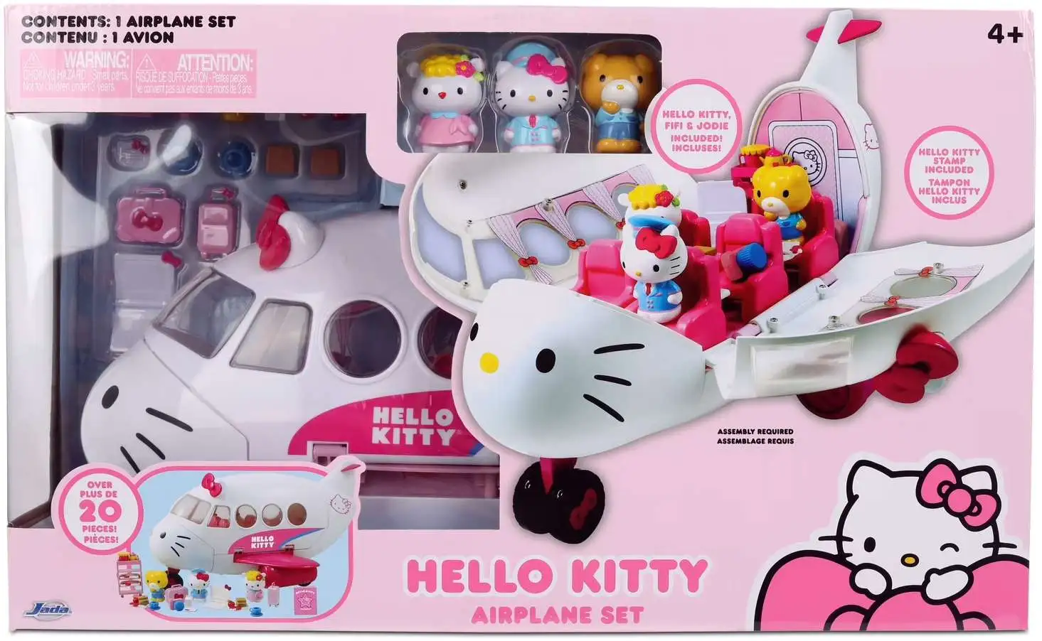Sanrio Hello Kitty Friends Hello Kitty Airplane Set Playset 3