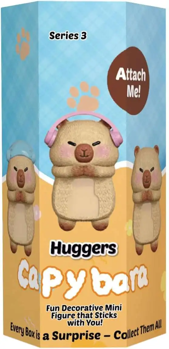 Huggers Series 3 Capybara Mystery Pack [1 RANDOM Phone Hugging Figure]
