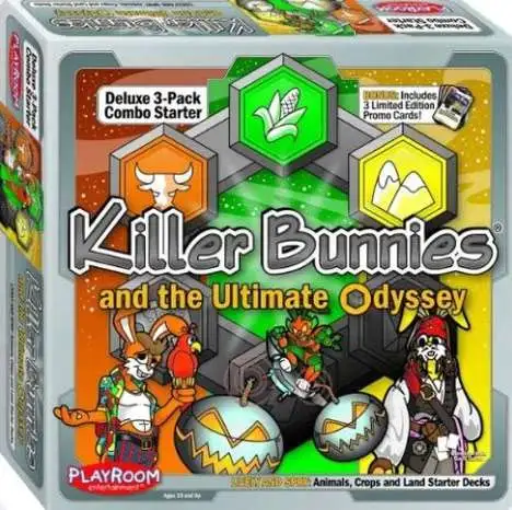 Killer Bunnies & The Ultimate Odyssey Animals, Crops & Land Starter Decks