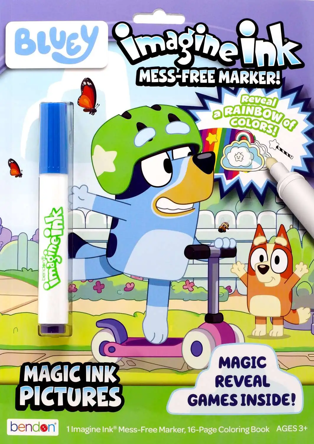 Bluey Imagine Ink Magic Ink Pictures Activity Book [Version 2]