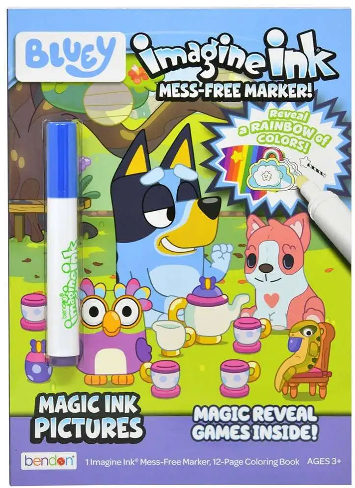 Bluey Imagine Ink Magic Ink Pictures Activity Book [Version 1]