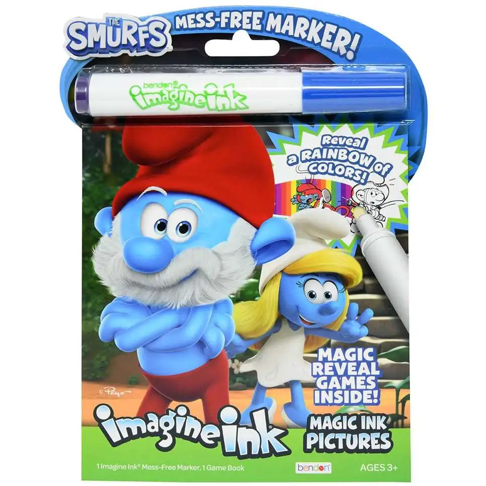 The Smurfs Imagine Ink Magic Ink Pictures Activity Book