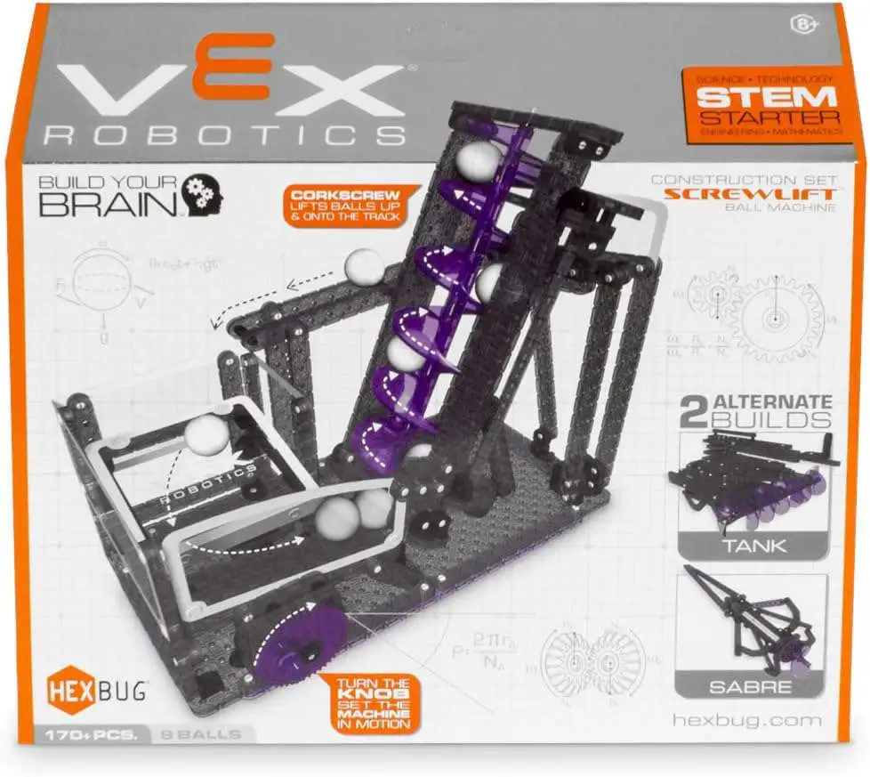 Hexbug Vex Robotics Screw Lift Ball Machine Construction Playset