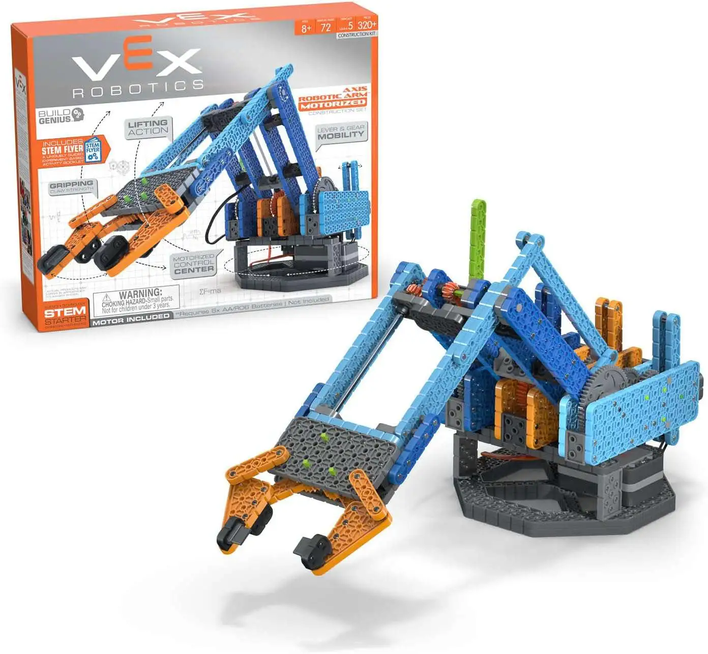 Hexbug Vex Robotics Axis Robotic Arm Construction Playset Motorized Innovation First ToyWiz