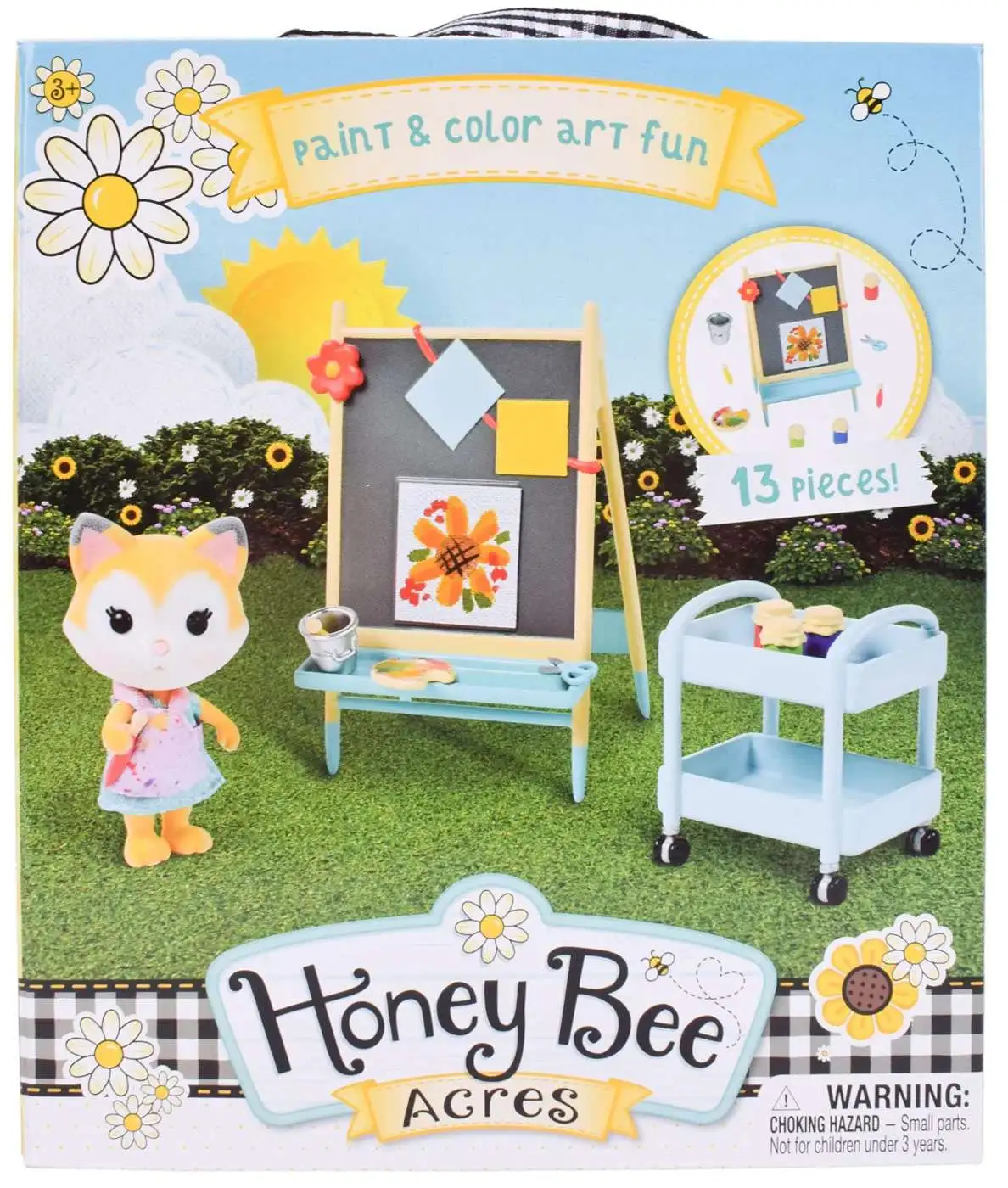 Honey Bee Acres Paint & Color Art Fun Mini Figure Play Set