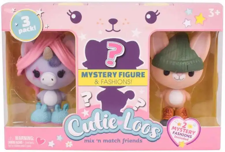 Cutie Loos Mix N Match Friends 3-Pack Sunny Days