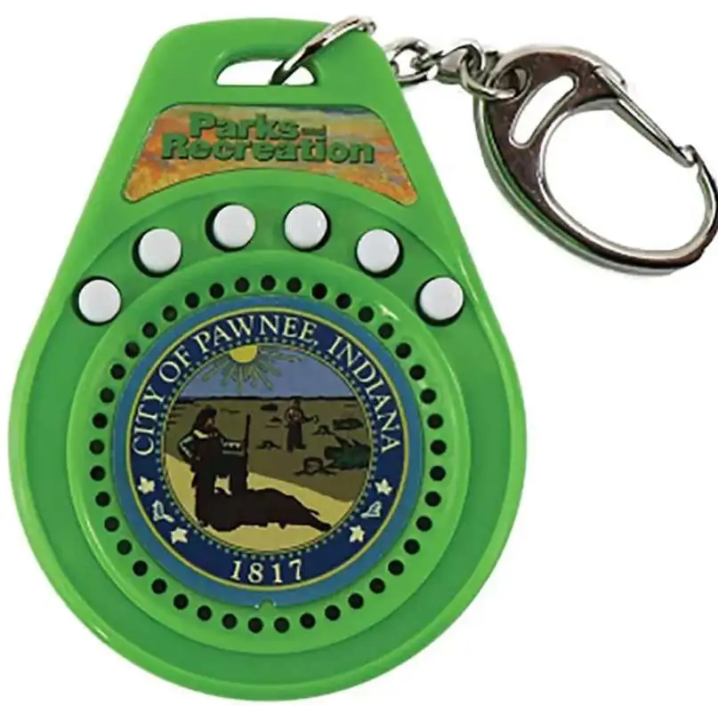 Parks & Rec World's Coolest Parks and Recreation Talking Keychain [6 Quotes]