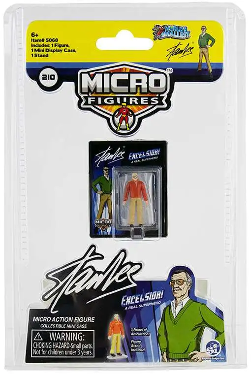 World's Smallest Stan Lee Excelsior! Micro Figure