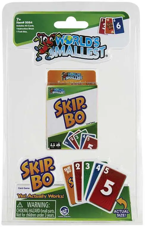 World's Smallest Skip-Bo Game