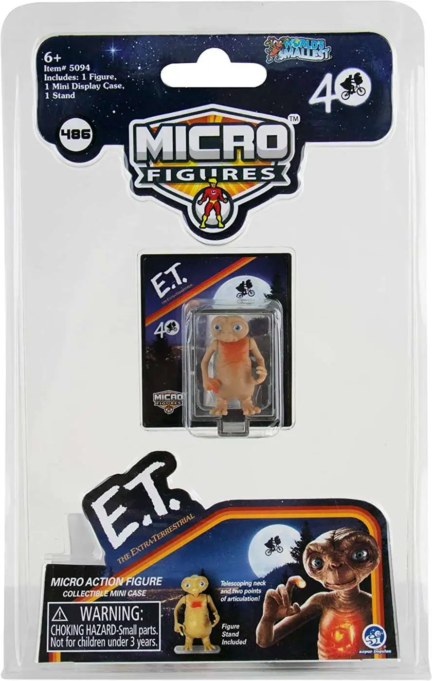 World's Smallest E.T. The Extra-Terrestrial Action Micro Figures E.T. 1.25-Inch Micro Figure