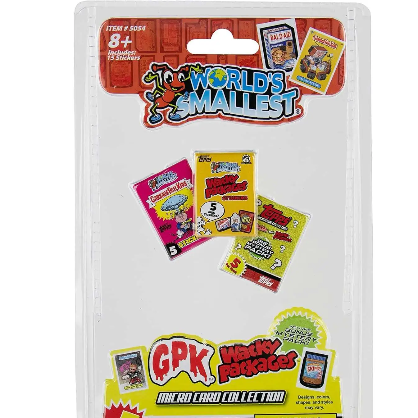 World's Smallest Garbage Pail Kids / Wacky Packages Micro Card Collection