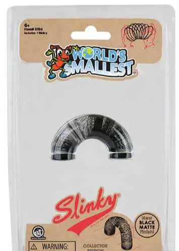 World's Smallest Slinky [Black Matte]