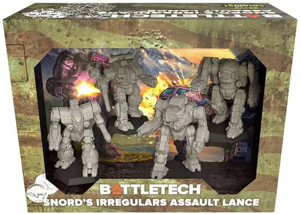 BattleTech Snord's Irregulars Assault Lance Miniature Set #35770