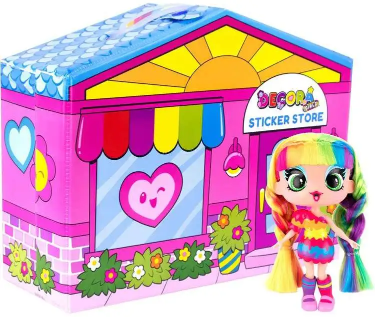 Decora Girlz Sticker Store Playset