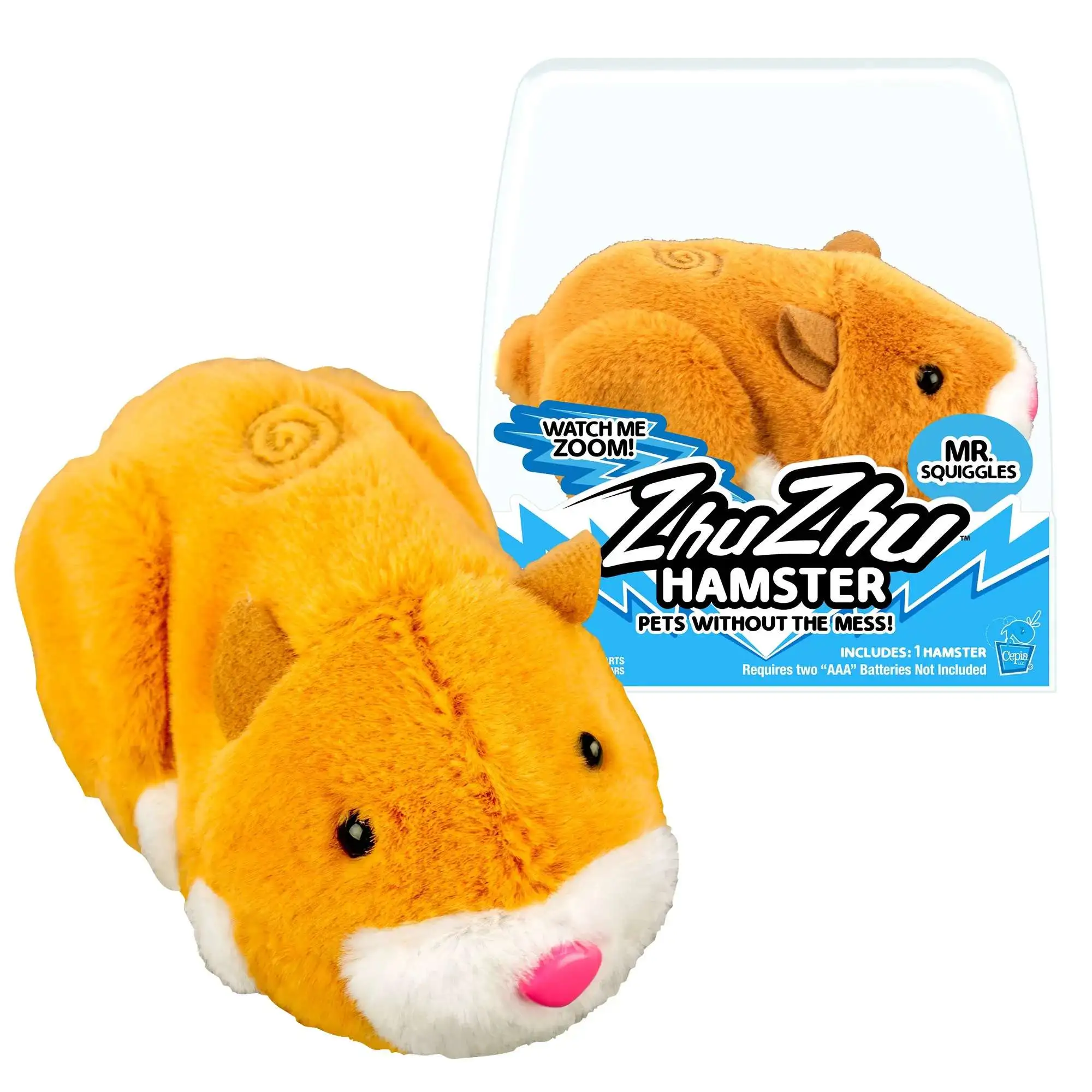 Zhu Zhu Pets Hamster Mr. Squiggles Interactive Toy [2025]