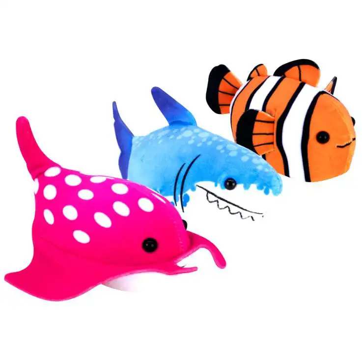 Zhu Zhu Aquarium Butch, Finnegan & Namazu Interactive Plush Fish 3-Pack