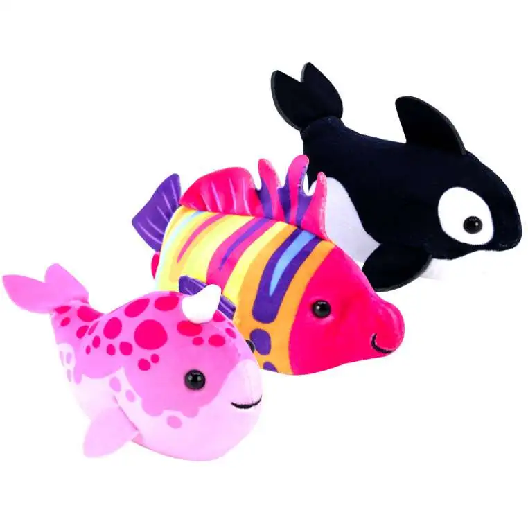 Zhu Zhu Aquarium Lorelei, Gill & Flip Interactive Plush Fish 3-Pack
