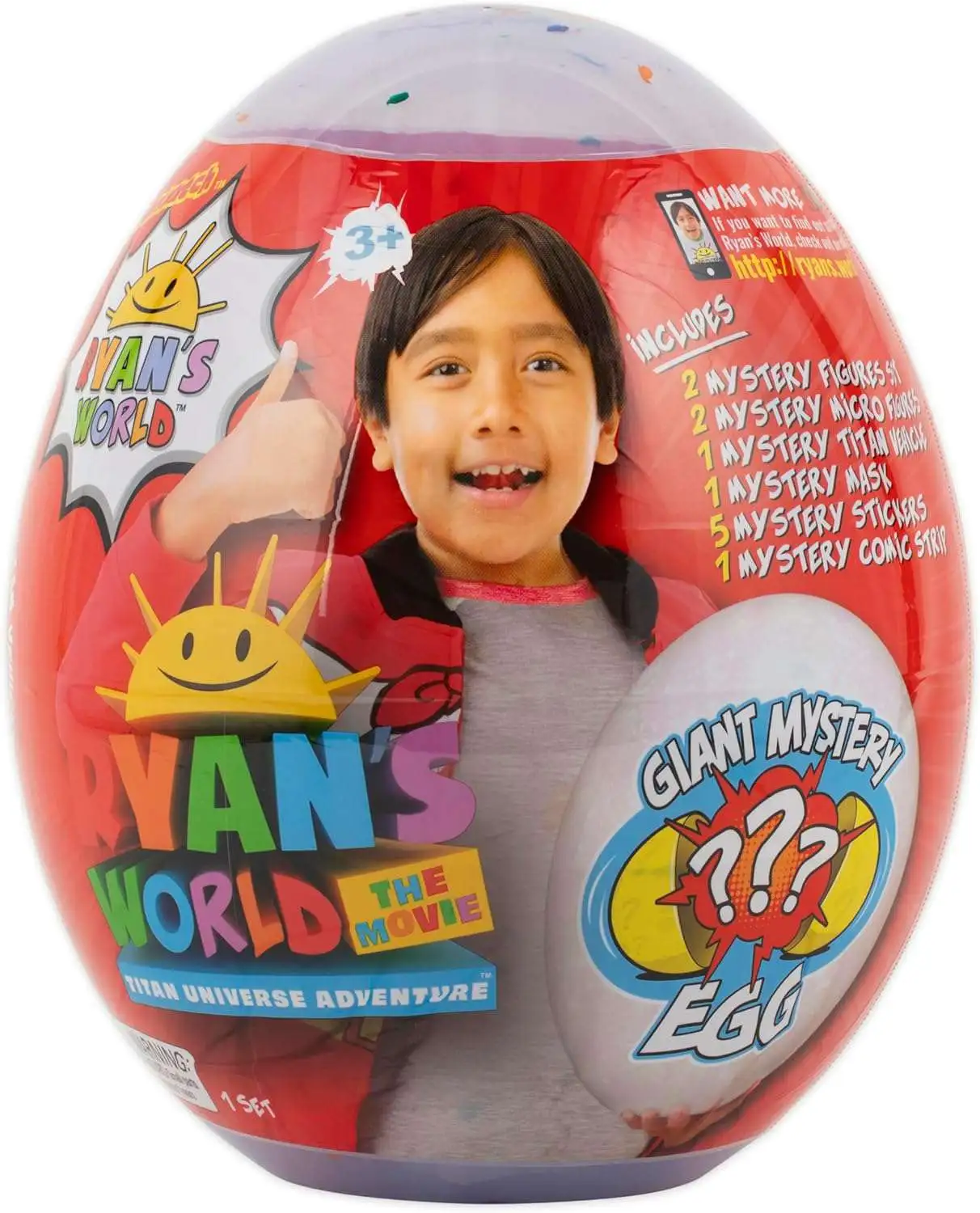 Ryan's World The Movie Titan Universe Adventure Giant Mystery Egg Mystery Surprise