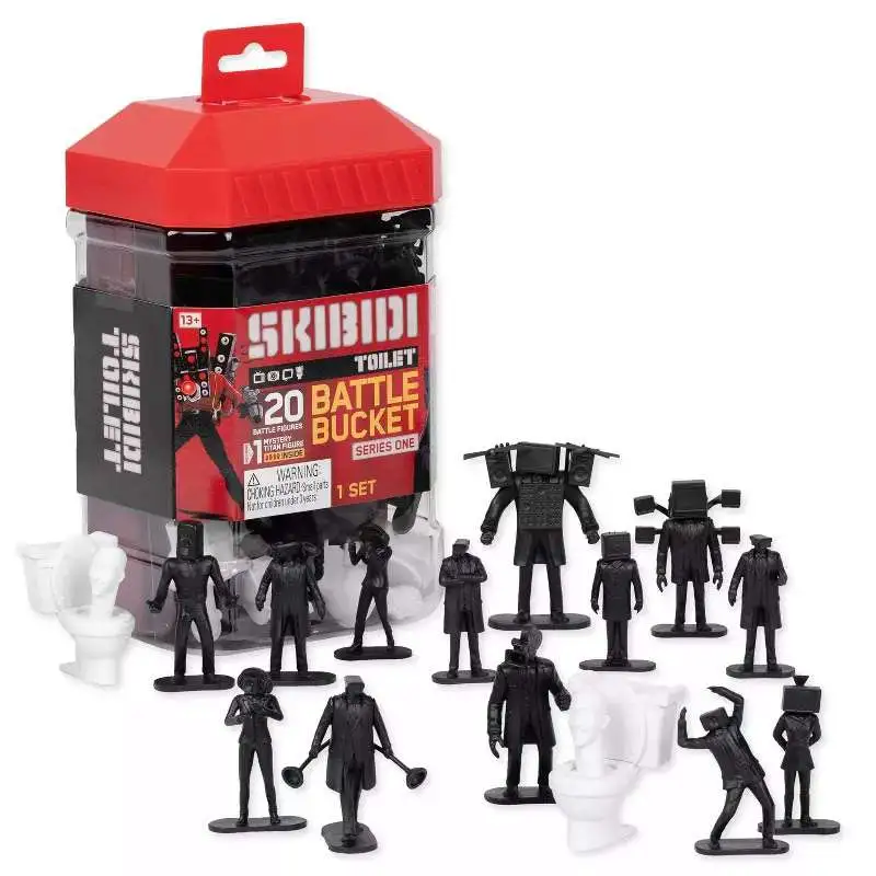 Skibidi Toilet Battle Bucket 20-Figure Set