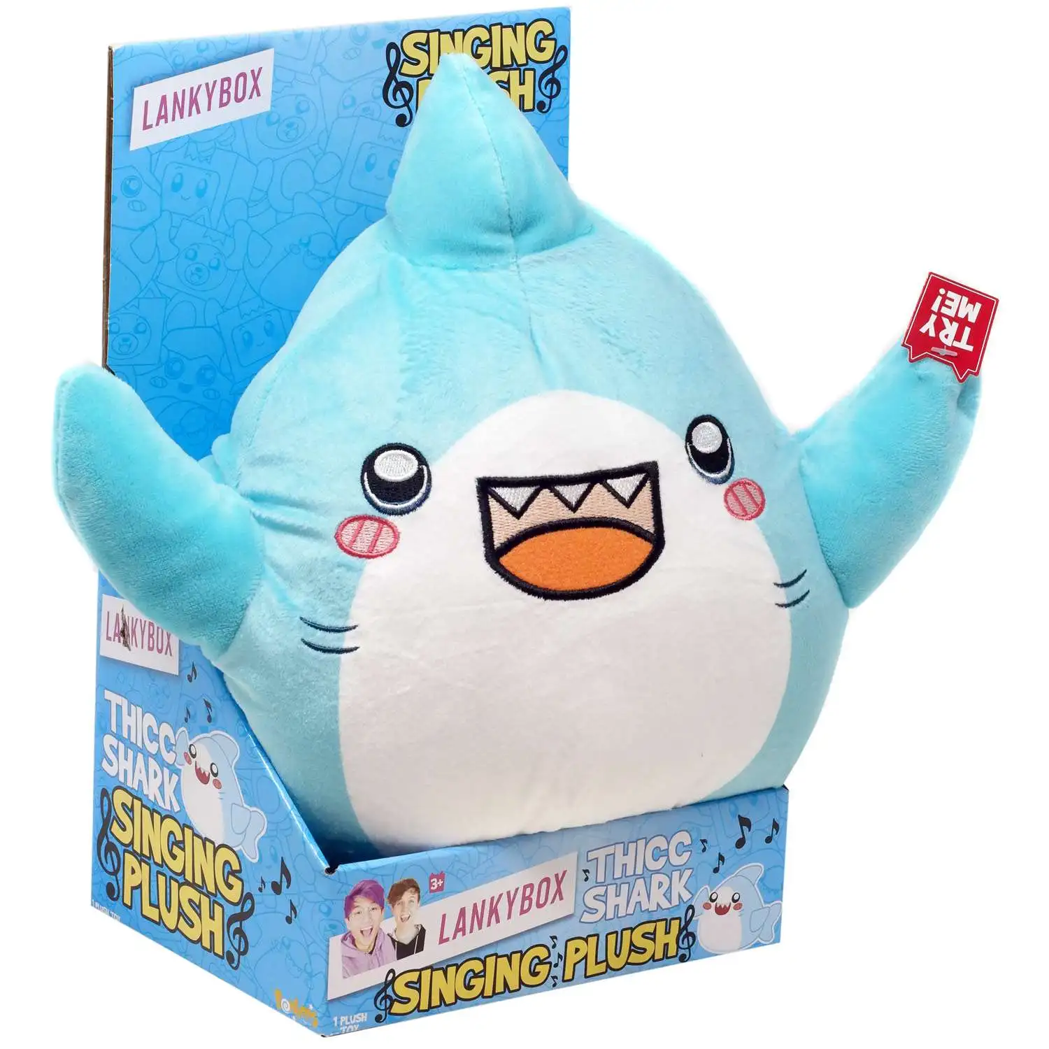 LankyBox Thicc Shark 8-Inch Singing Plush