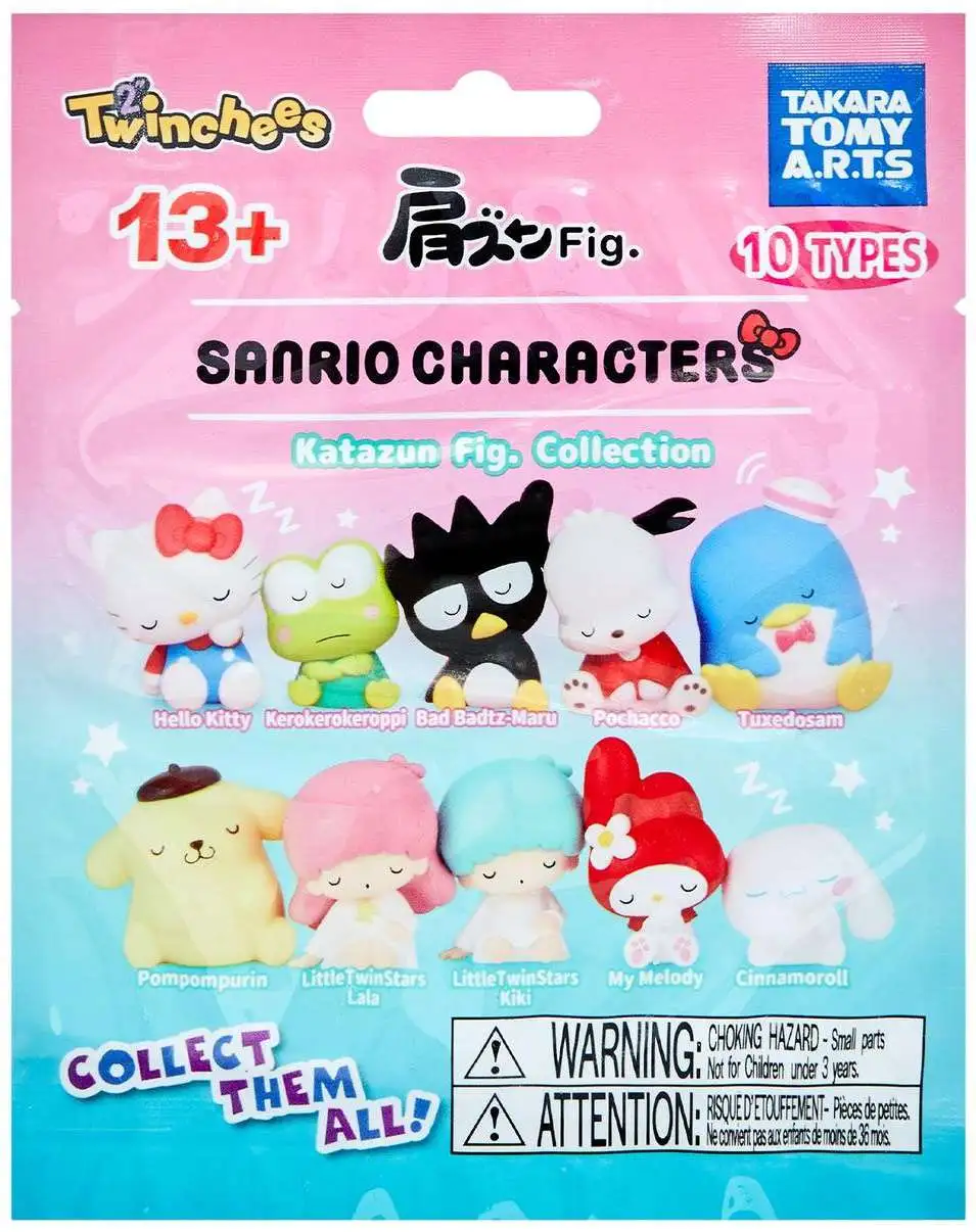 Twinchees Sanrio Characters Sleeping Mini Figure Katazun Fig