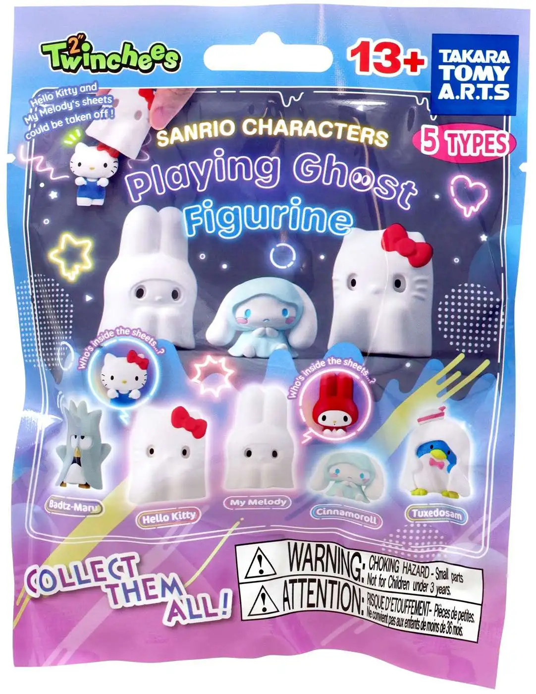 Twinchees Sanrio Characters Playing Ghost Figurine Mystery Pack