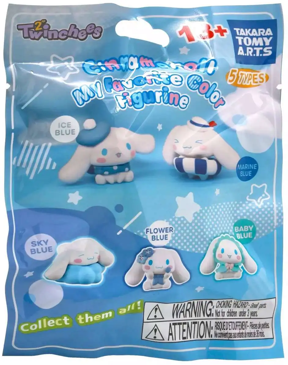 Sanrio Hello Kitty Twinchees Cinnamoroll My Favorite Color Figurine Mystery Pack