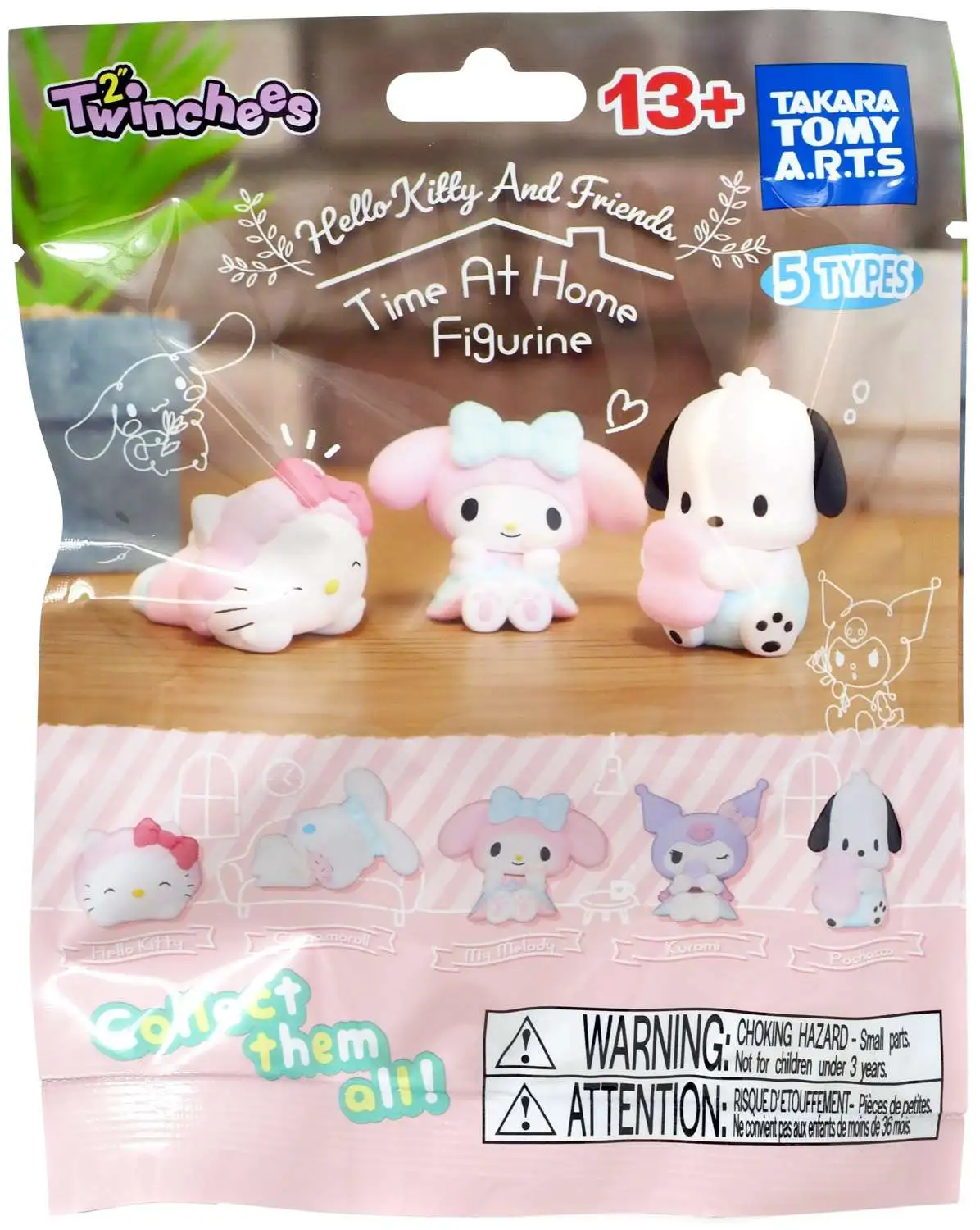 Twinchees Sanrio Hello Kitty & Friends Time at Home Figurine Mystery Pack