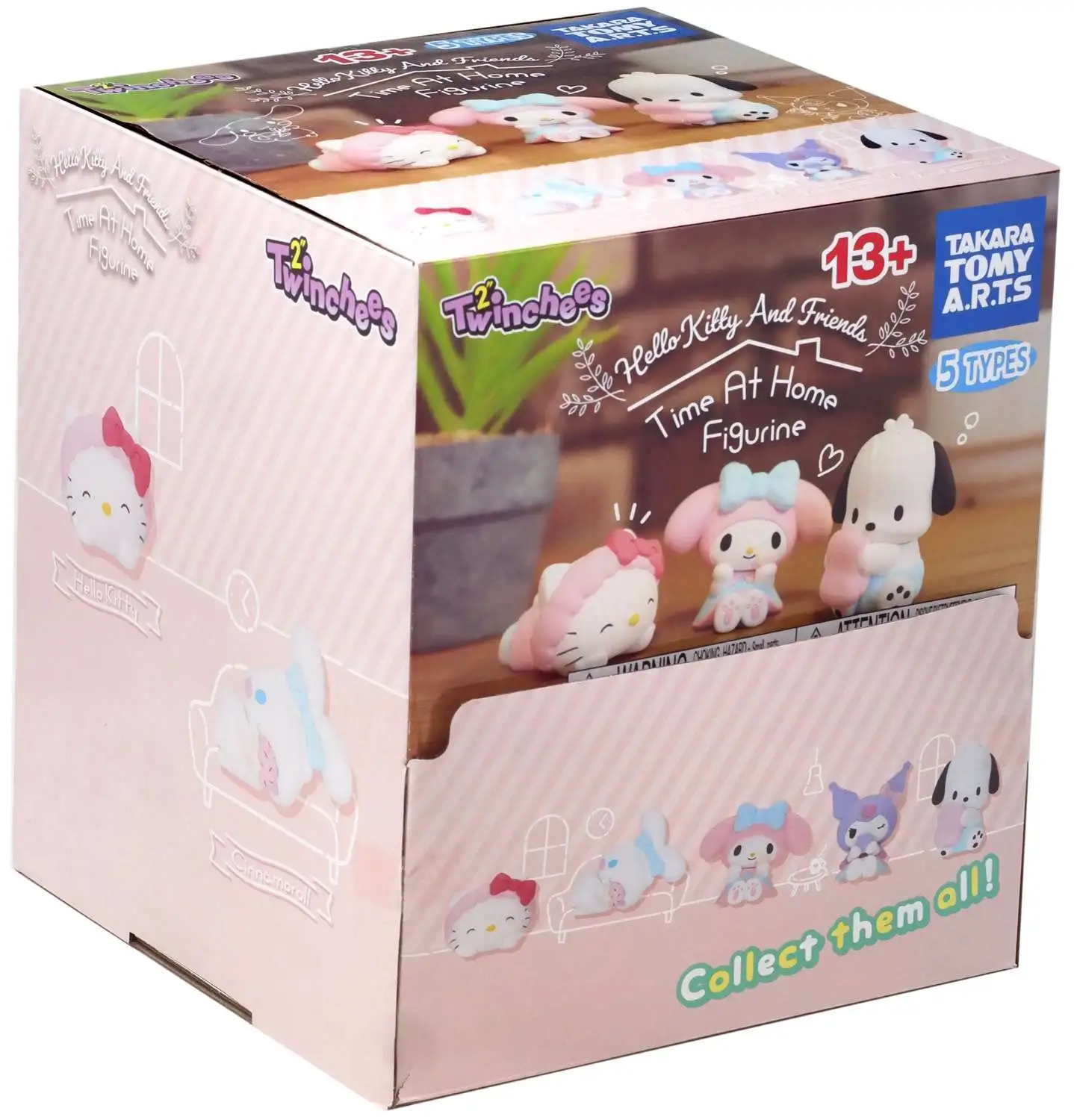 Twinchees Sanrio Hello Kitty & Friends Time at Home Figurine Mystery Box [24 Packs]