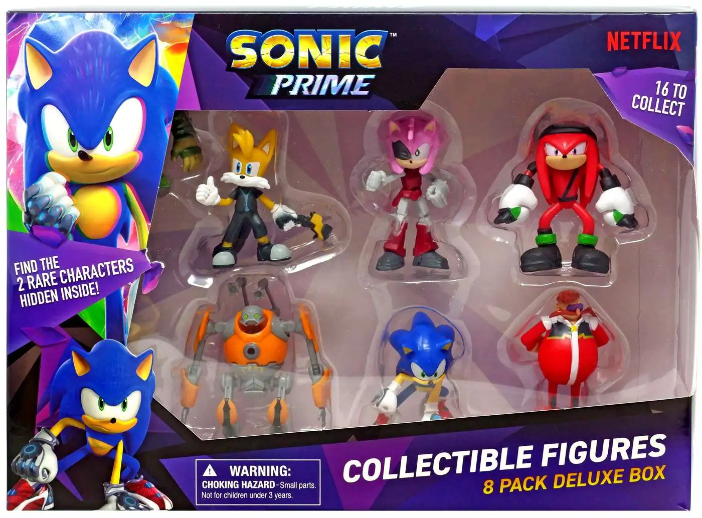 Sonic Prime Toys, 8 Cifras Incluyendo 2 Personajes raros Ocultos, Caja de  Lujo, Serie 1, seleccionados aleatoriamente, coleccionan los 16 :  : Juguetes y Juegos