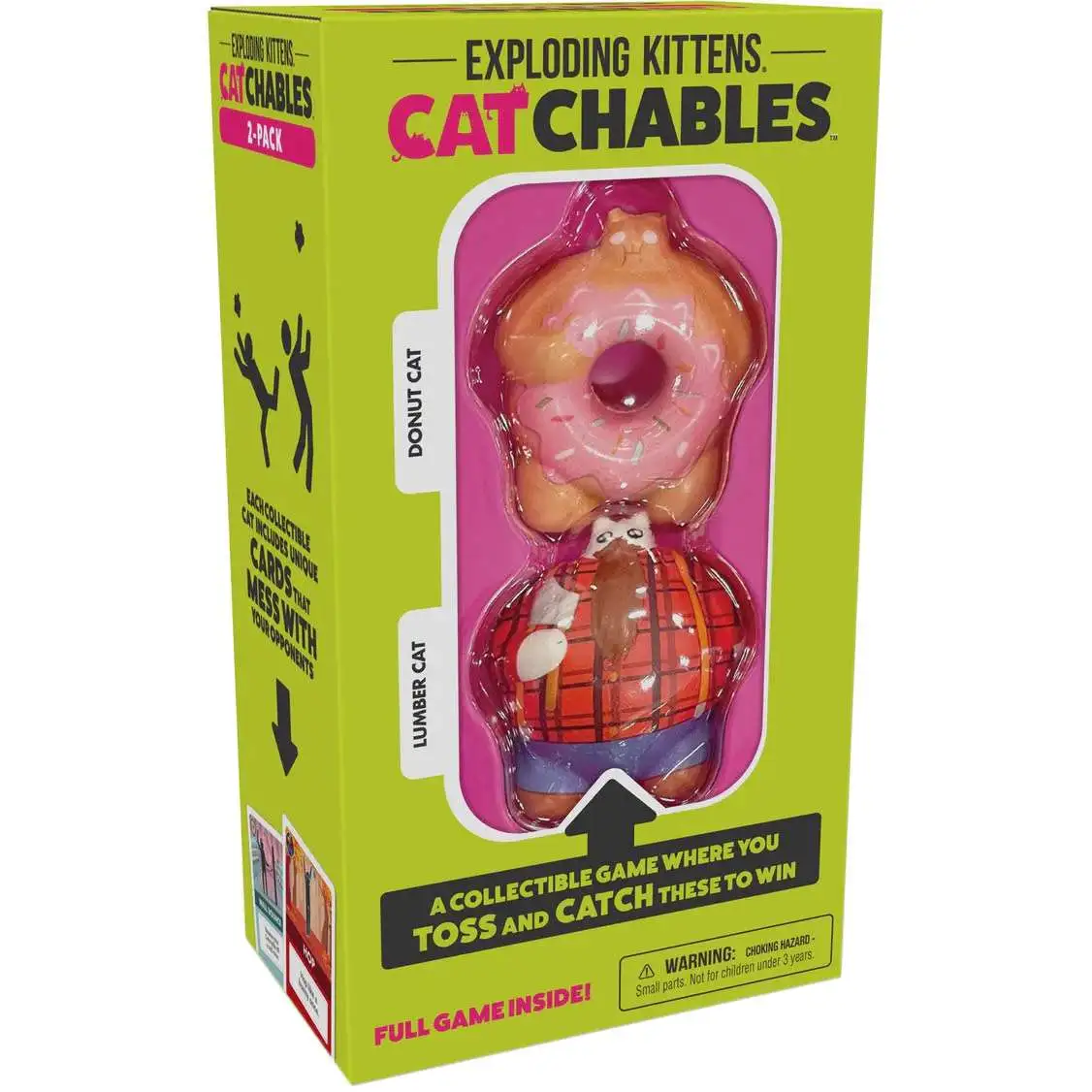 Exploding Kittens Catchables Lumber Cat & Donut Cat Exclusive 2-Pack