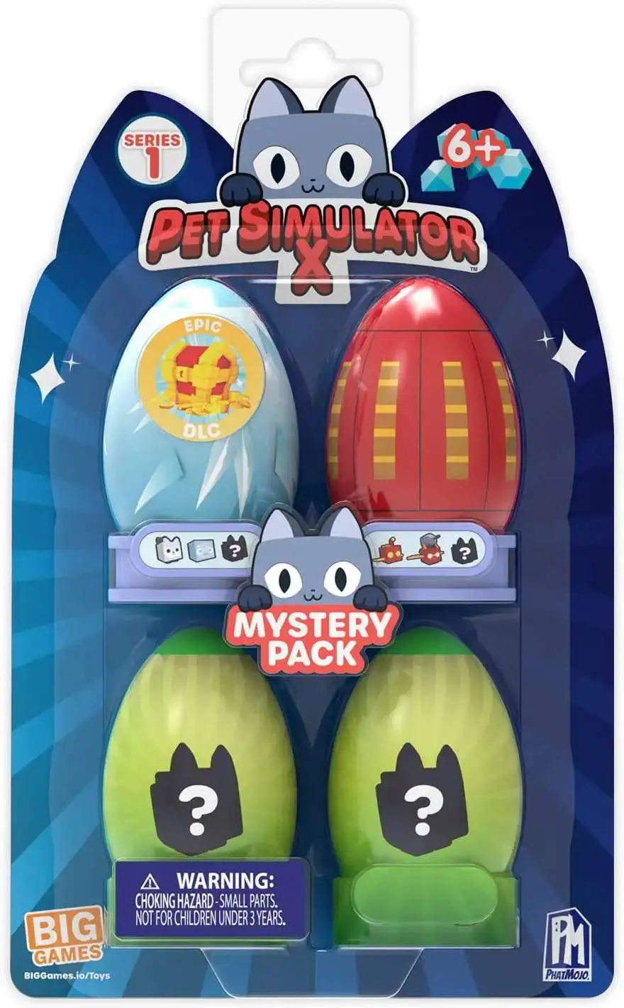 Pet Simulator X Mystery 4 Pieces Pack (Series 1) - Assorted
