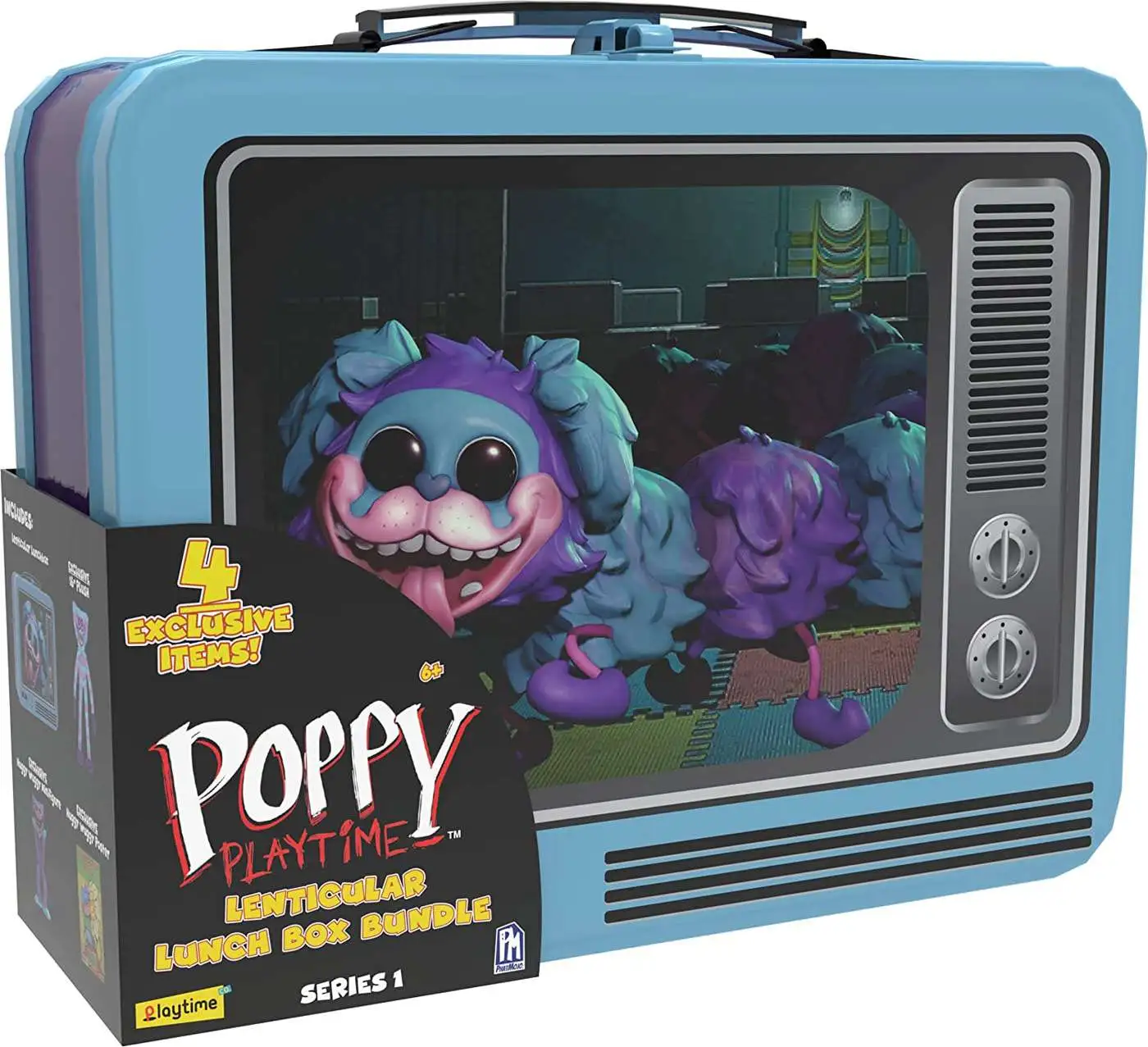 Poppy Playtime - Lenticular Lunchbox Bundle (Image-Changing Case w/ 4 Items, Series 1) [Online Exclusive] [Officially Licensed]