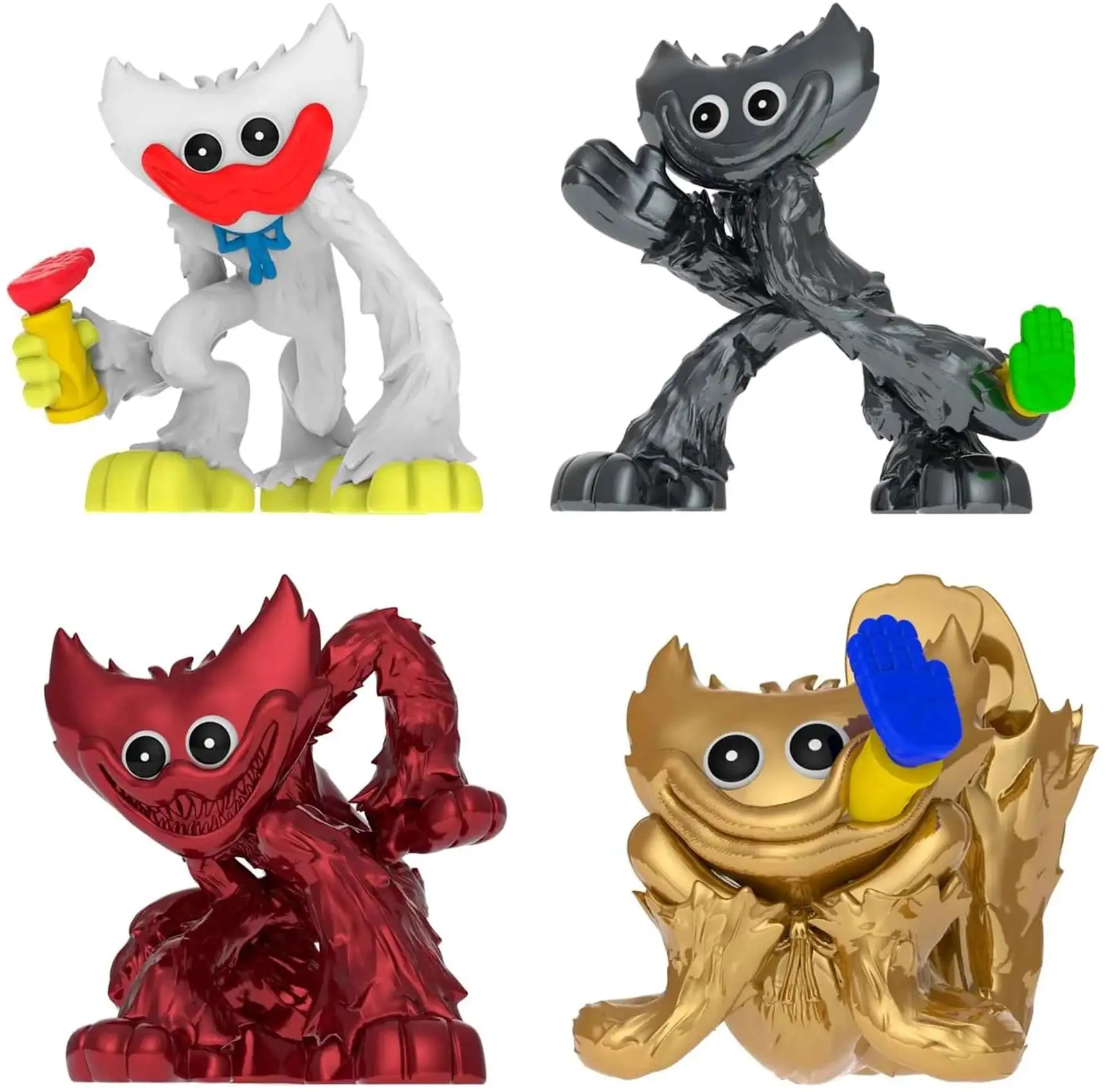 Poppy Playtime Series 2 Huggy Variants Pack 3 Mini Figure 4-Pack