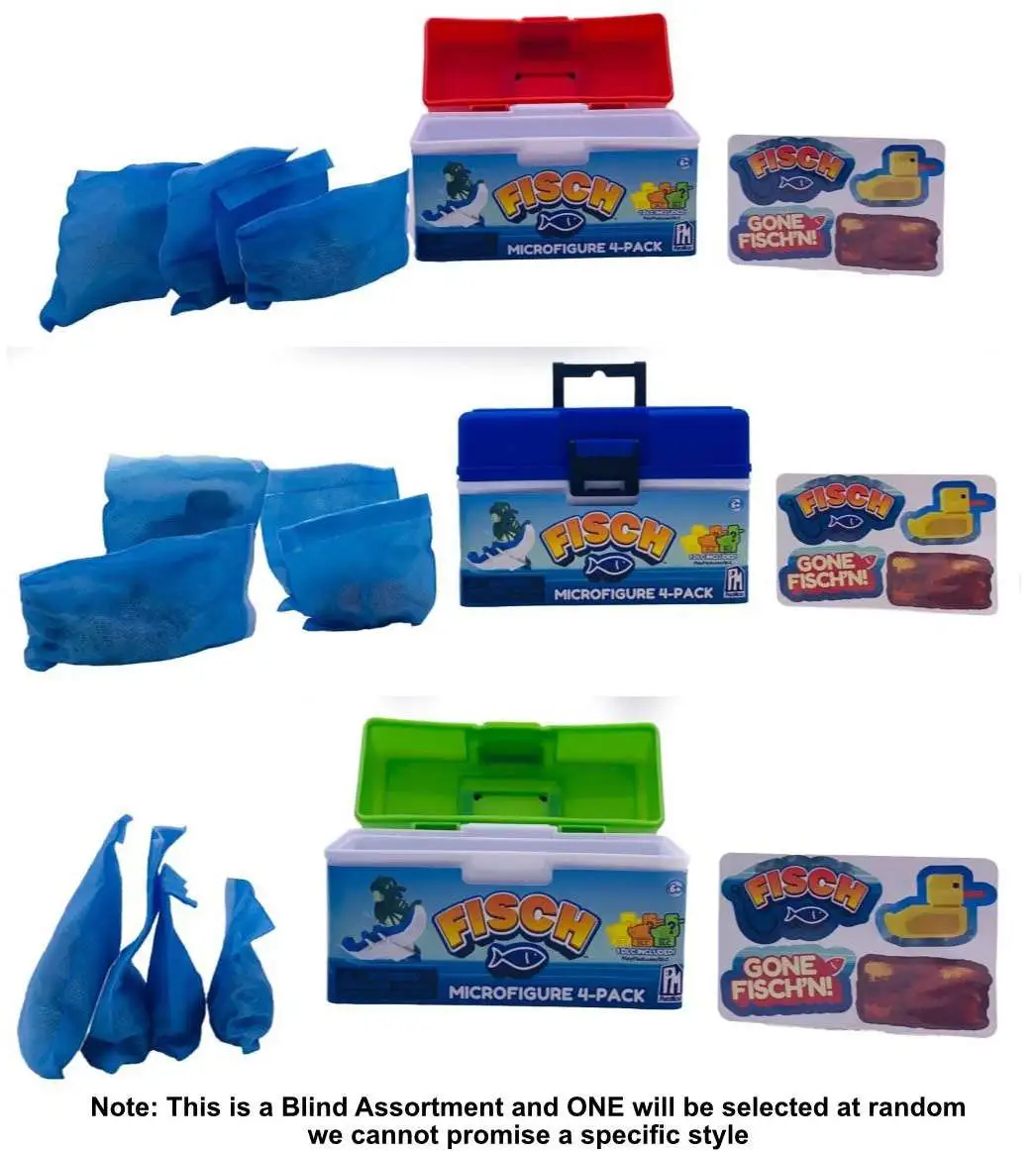 Fisch Microfigure Mystery 4-Pack [4 Random Figures \u0026 1 DLC Included!], image size:1046x1162