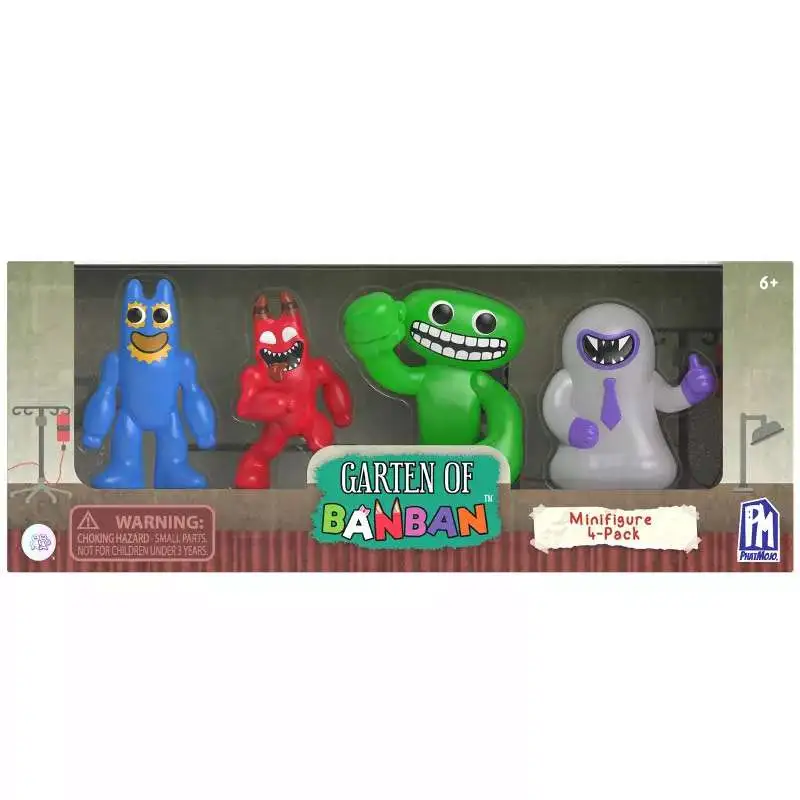 Garten of Banban Flumbo, Banban, Jumbo Josh & Sir Dadadoo Figure 4-Pack