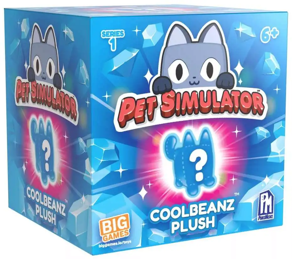 Pet Simulator X Coolbeanz 2.5-Inch Mystery Pack [1 RANDOM Plush Figure, Includes DLC Code!]