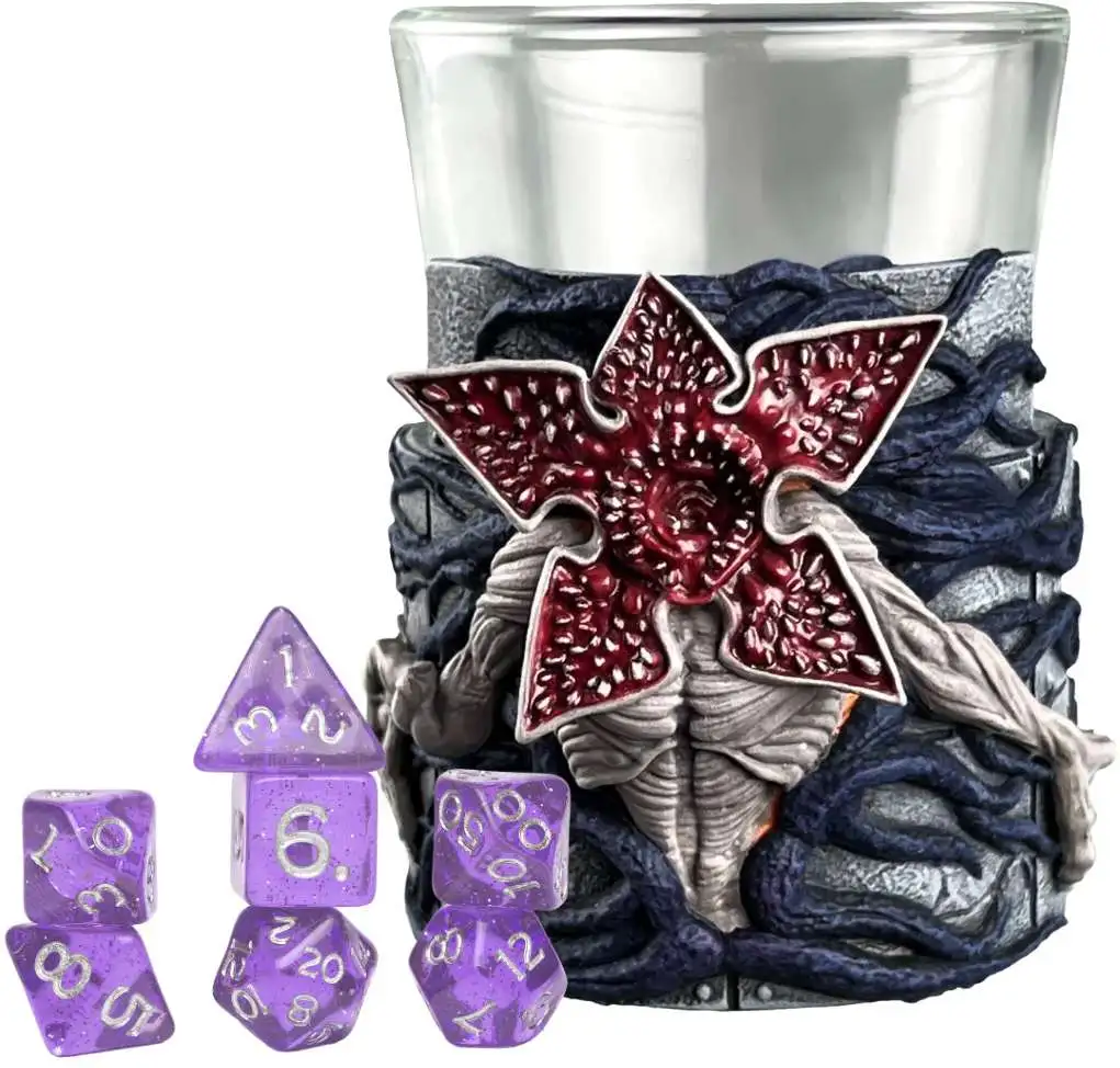 Stranger Things Mini Dice Cups Demogorgon Mini Dice Cup & Mini Polyhedral Dice Set