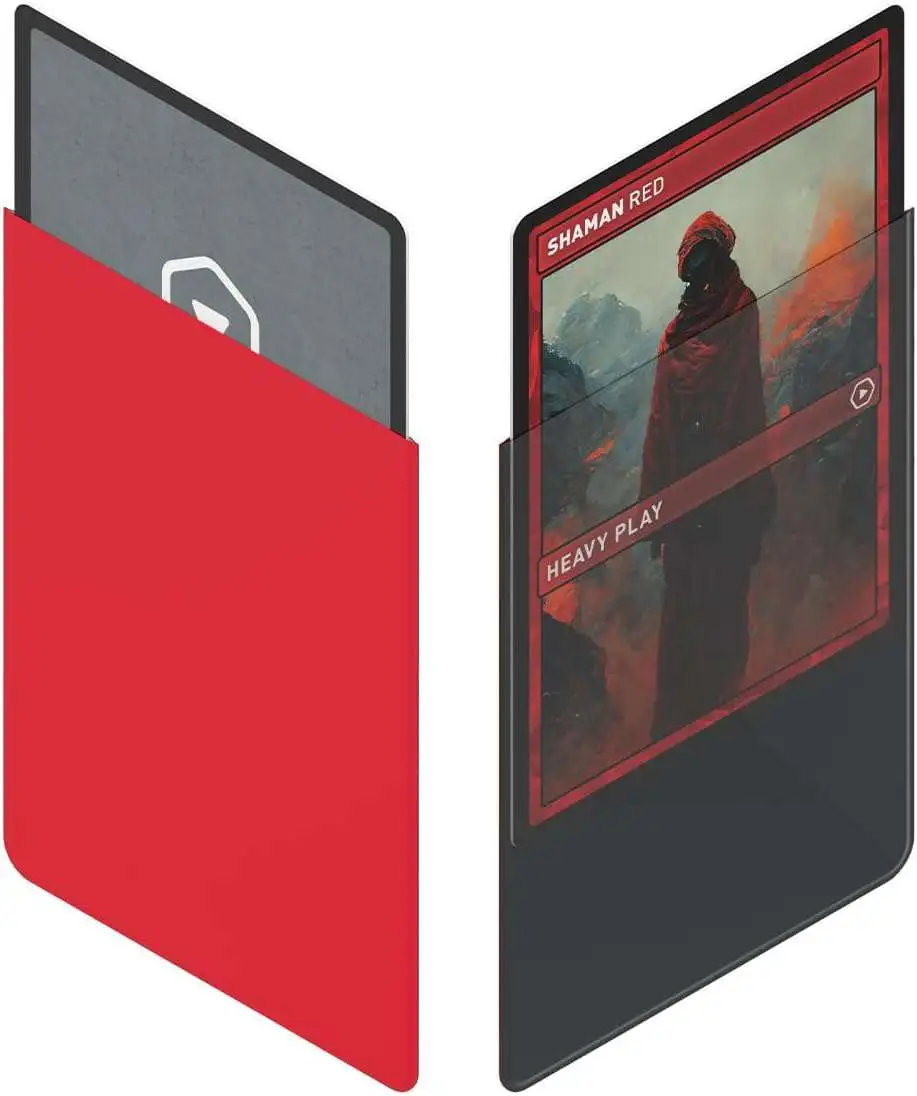 Heavy Play Curv Shaman Red Standard Card Sleeves 100 Count - ToyWiz