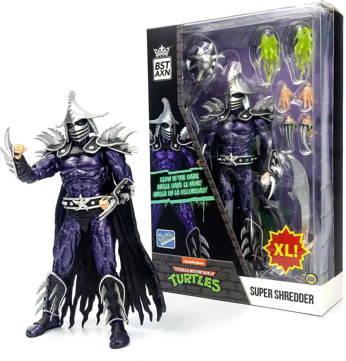 Teenage Mutant Ninja Turtles BST AXN Super Shredder 8 Action Figure The  Loyal Subjects - ToyWiz