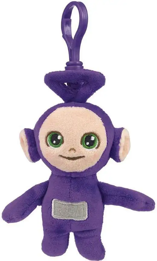Teletubbies CheeBee Tinky Winky 4-Inch Plush Backpack Clip