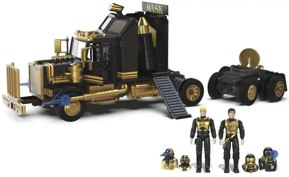 MASK 40th Anniversary Mobile Defense Unit with Matt Tracker & Bruce Sato Transforming Vehicle & Action Figures
