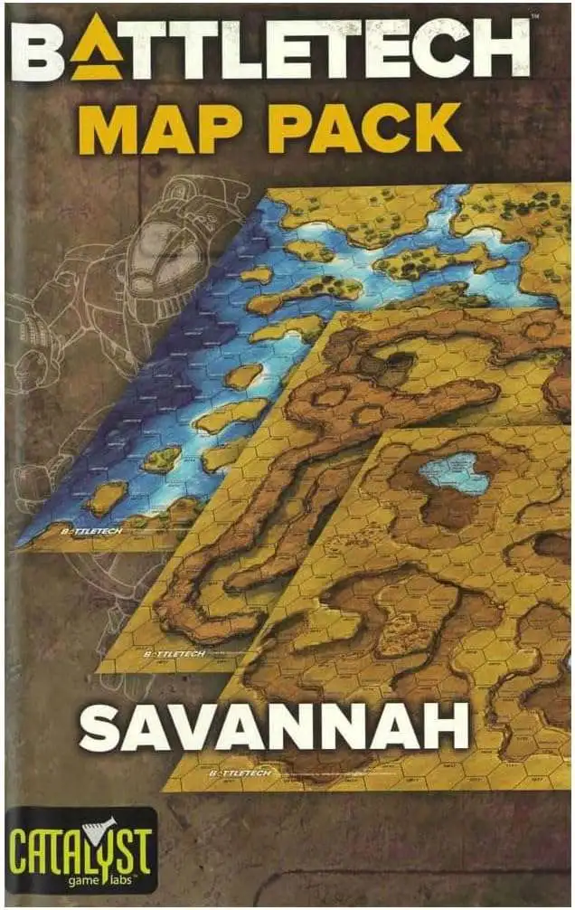 BattleTech Savannah Miniatures Game Map Pack
